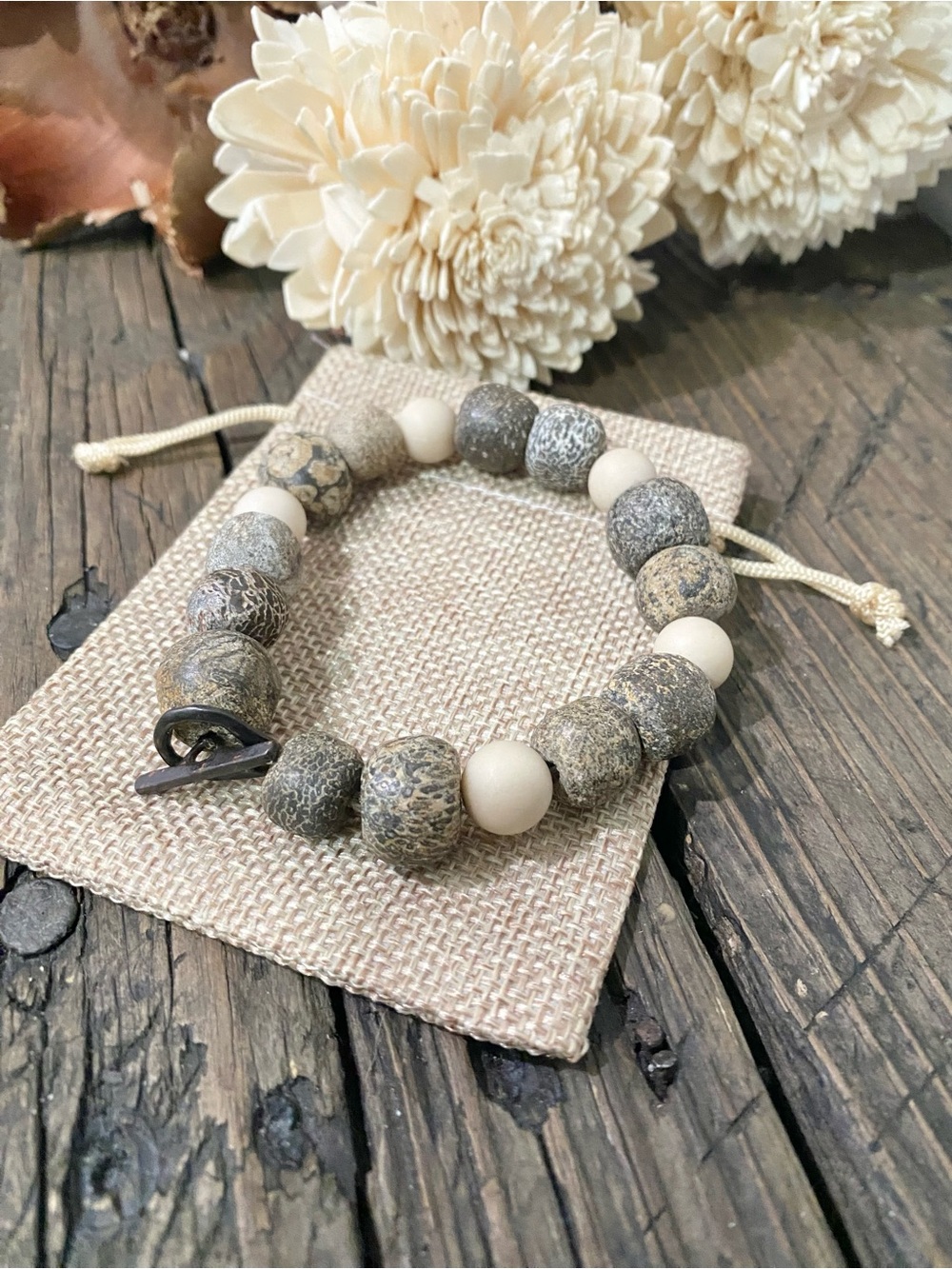 Chunky Stone Toggle Bracelet